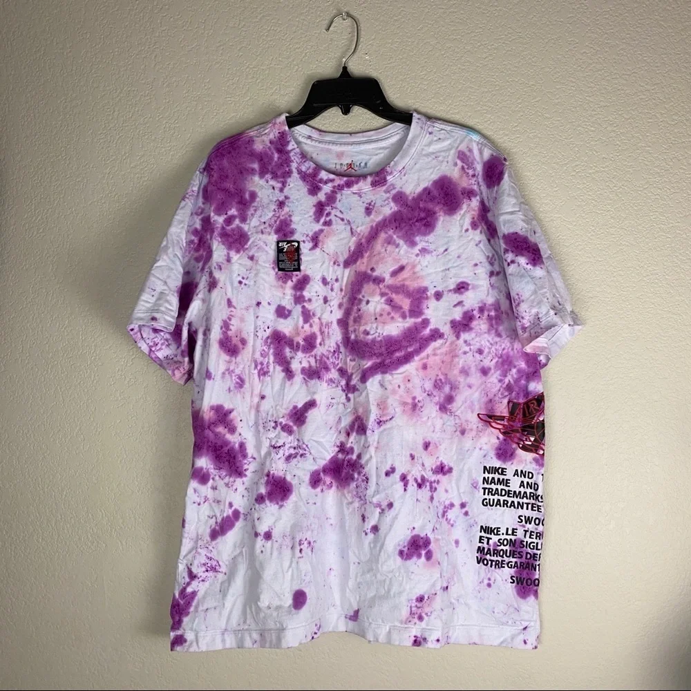 Air Jordan Logo Tie Dye Vintage Shirt Size XXL